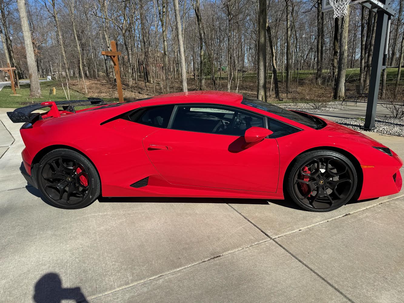 Lamborghini Huracan SVJ Style Spoiler With Base Panel