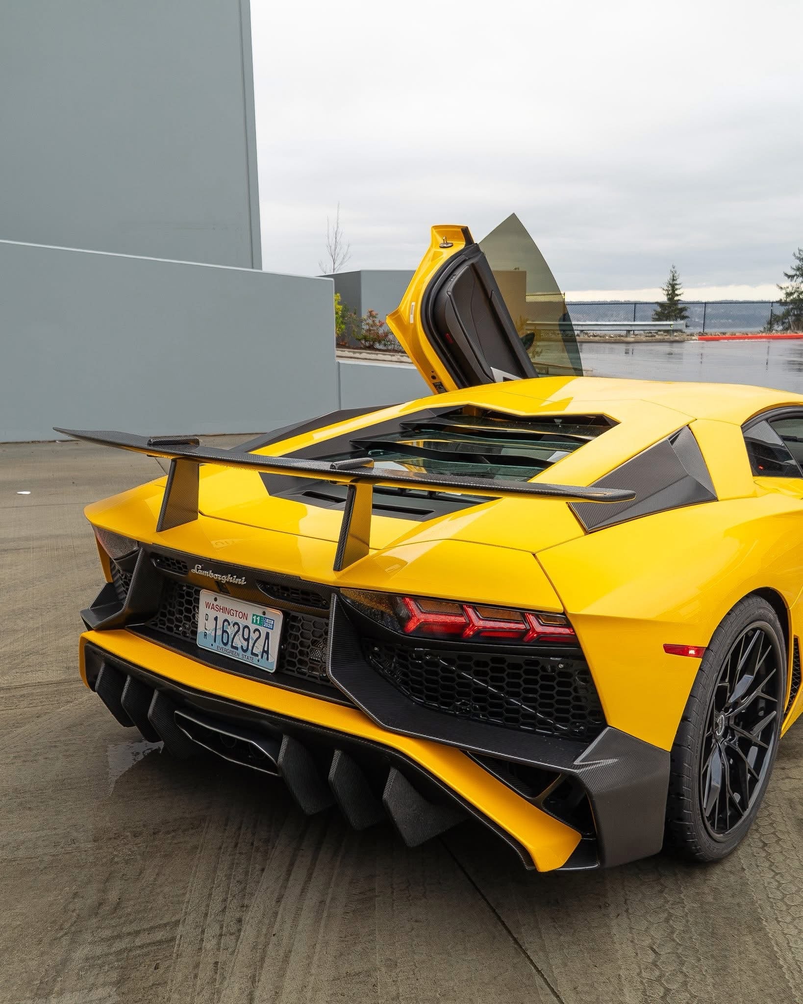 Lamborghini Aventador SV Style Wing With Base Panel