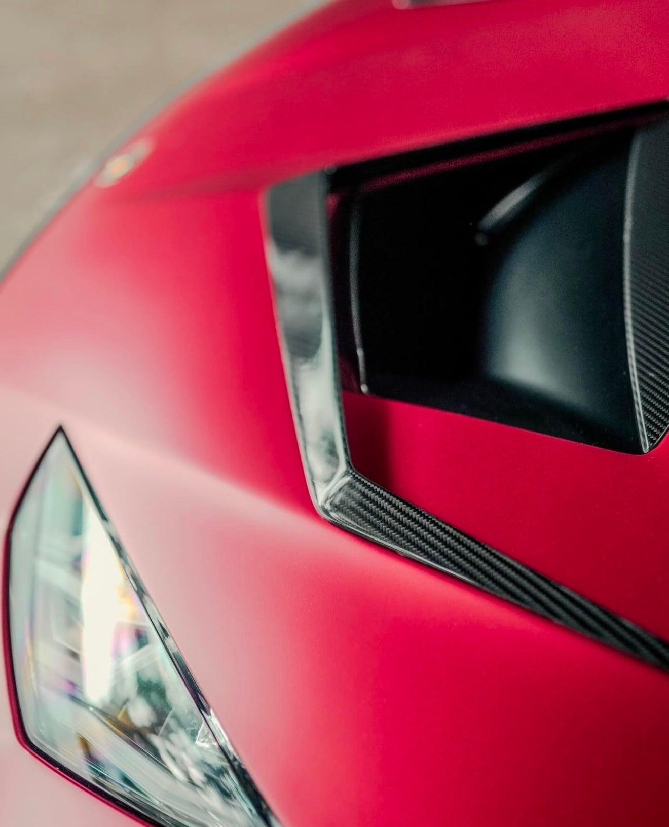 Lamborghini Huracan STO Carbon Fiber Hood Air Ducts