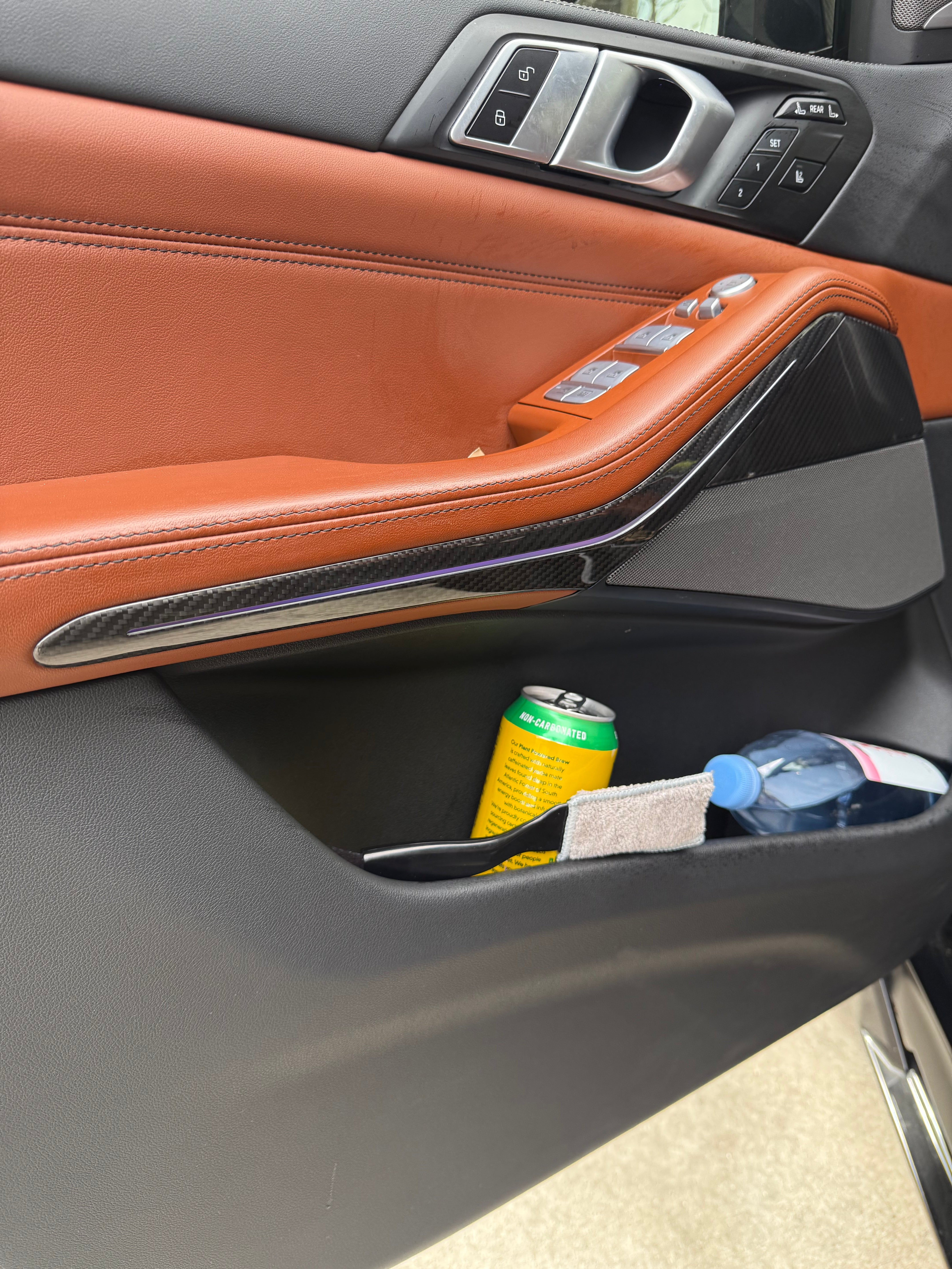 BMW X7 G07 Carbon Fiber Interior Trims Overlay