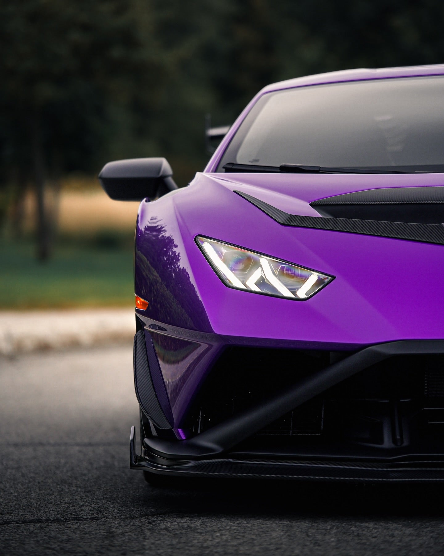 Lamborghini Huracan STO AP Carbon Fiber Front Lip