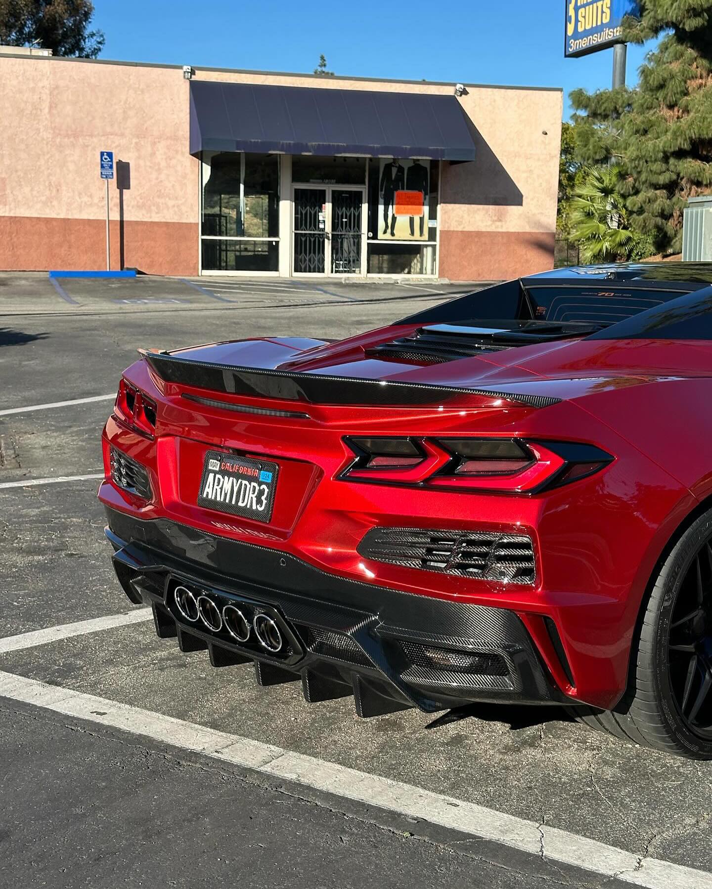 Corvette C8 AP Carbon Fiber Rear Diffuser
