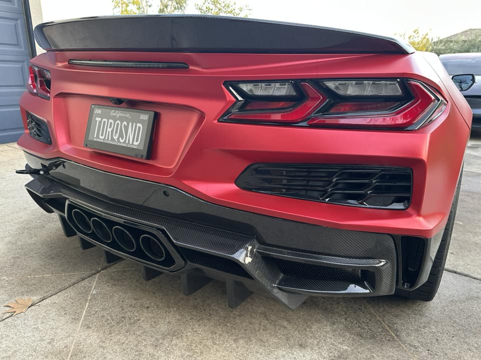 Corvette C8 AP Carbon Fiber Rear Diffuser