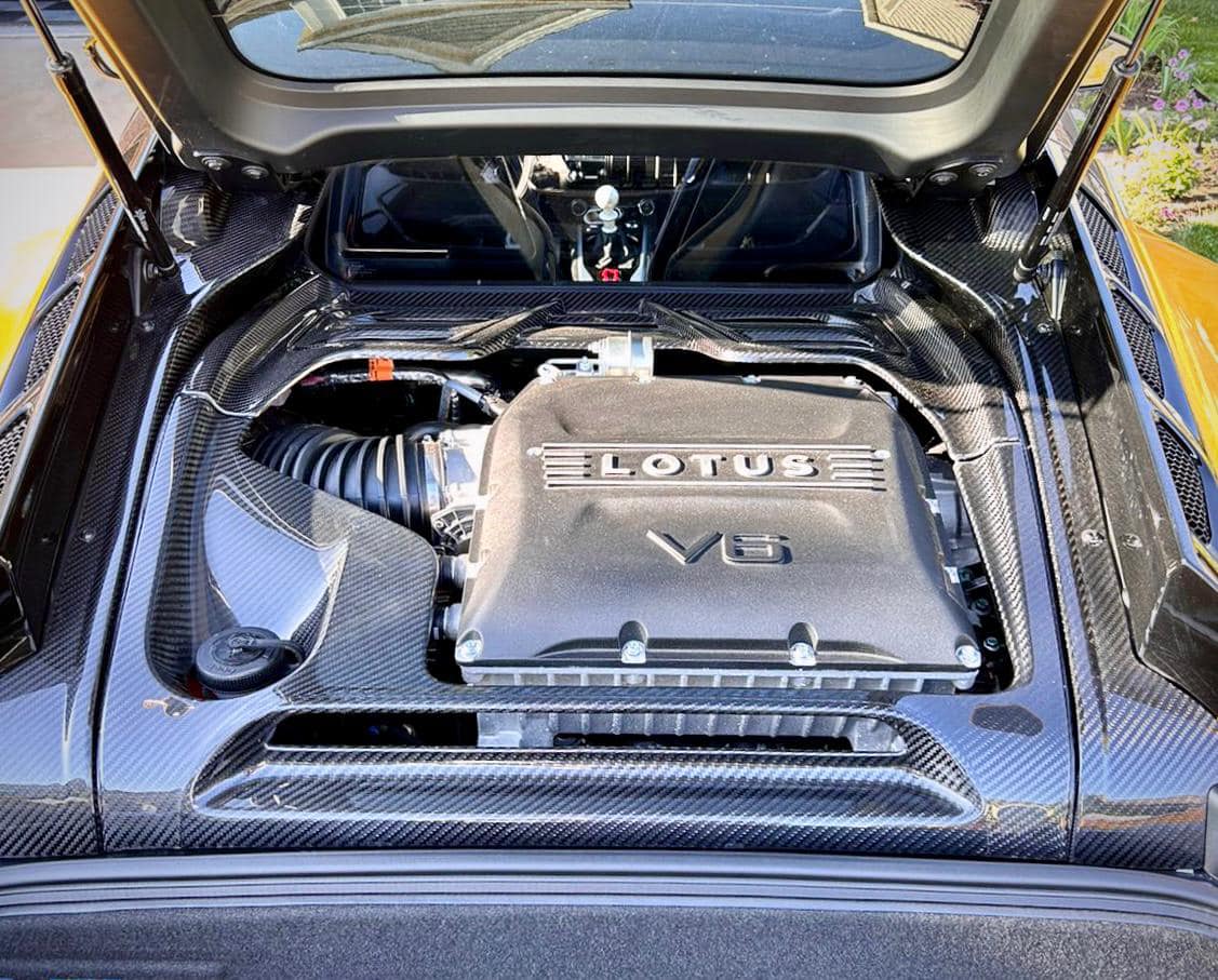 Lotus Emira Carbon Fiber Engine Bay Kit Replacement