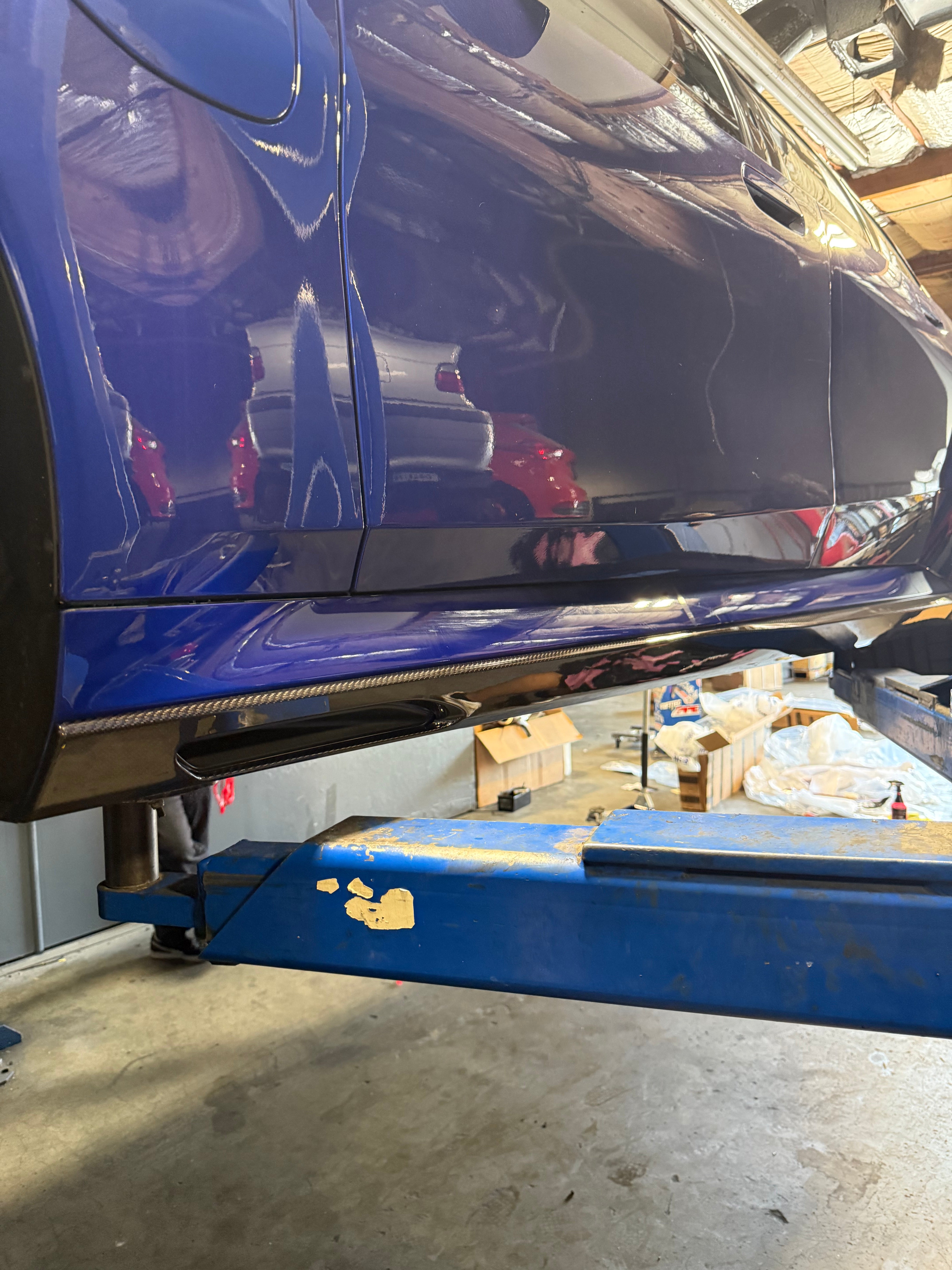 BMW G90 M5 Carbon Fiber Side Skirt Extensions