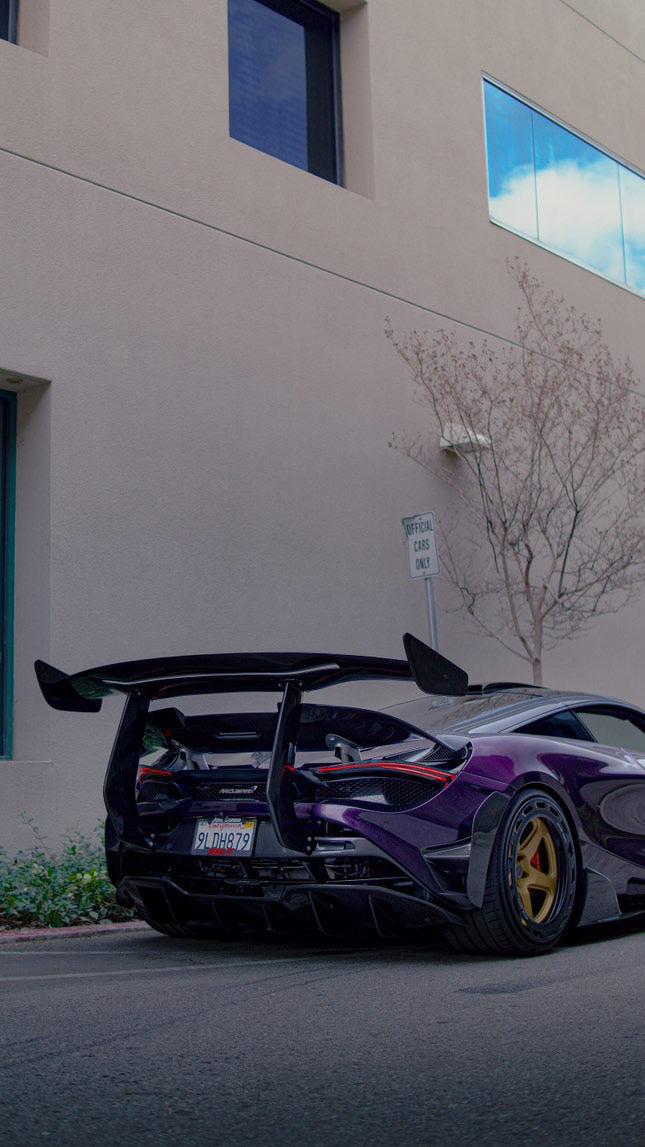 McLaren 720s/765LT Carbon Fiber Chassis Mount Wing