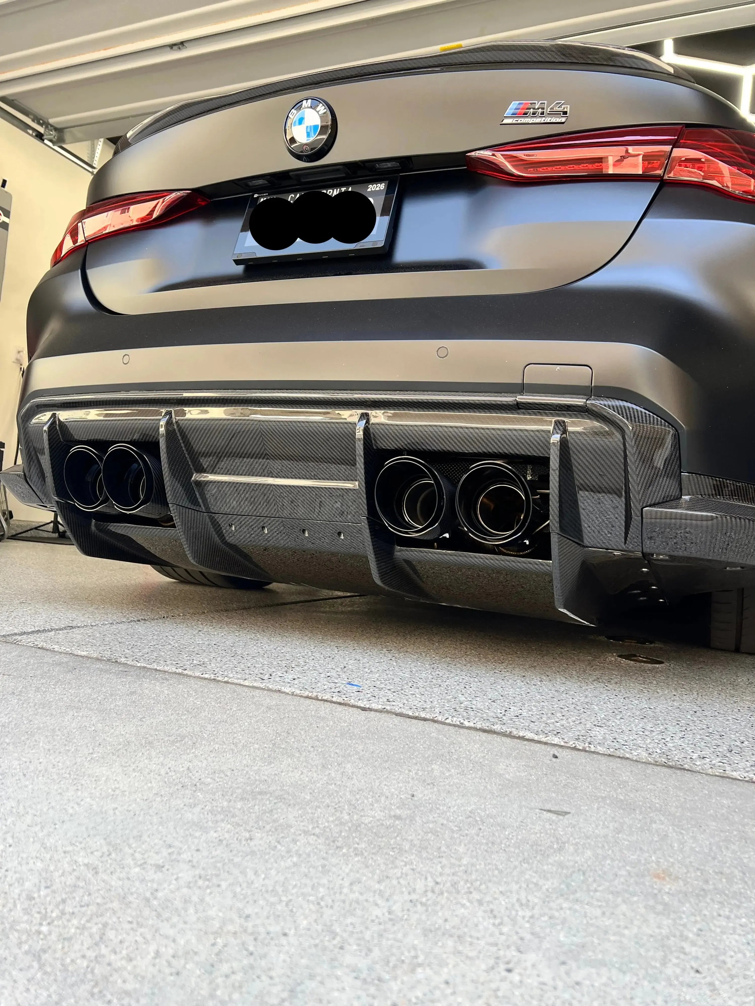 2021-2026 BMW G80 M3/G82/G83 M4 Carbon Fiber Under Tray Rear Diffuser