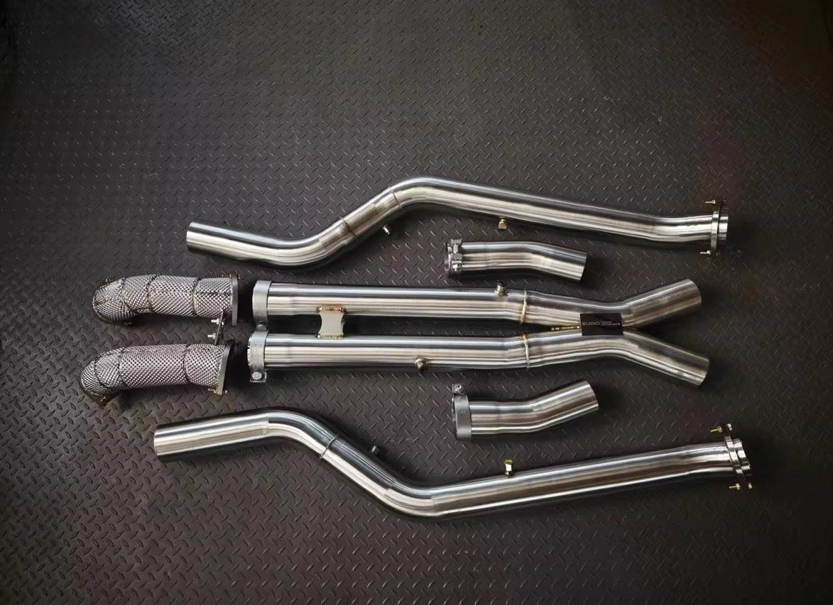 BMW G90/G99 M5 Mid Pipe & Secondary Down Pipe Package