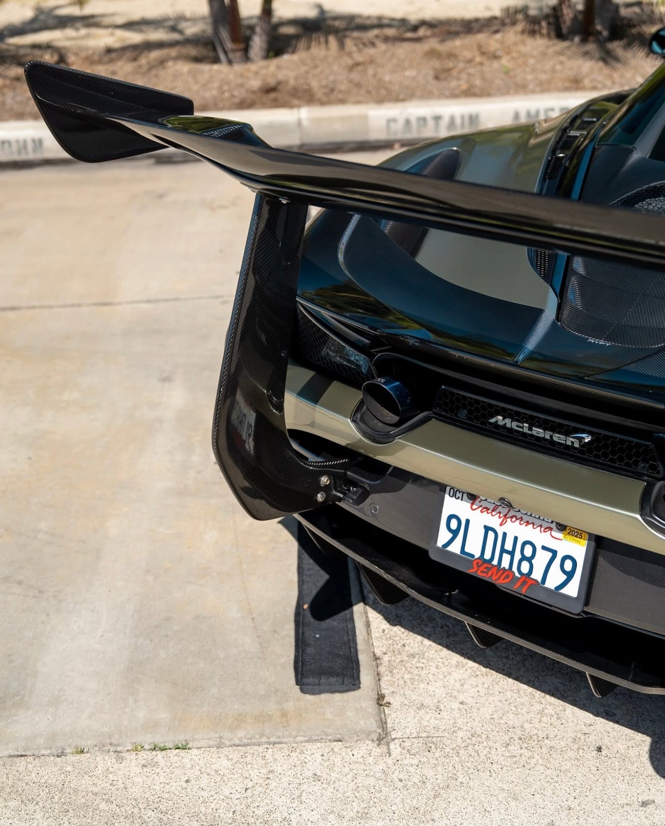 McLaren 720s/765LT Carbon Fiber Chassis Mount Wing
