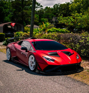 Lamborghini Huracan STO Carbon Fiber Hood Air Ducts