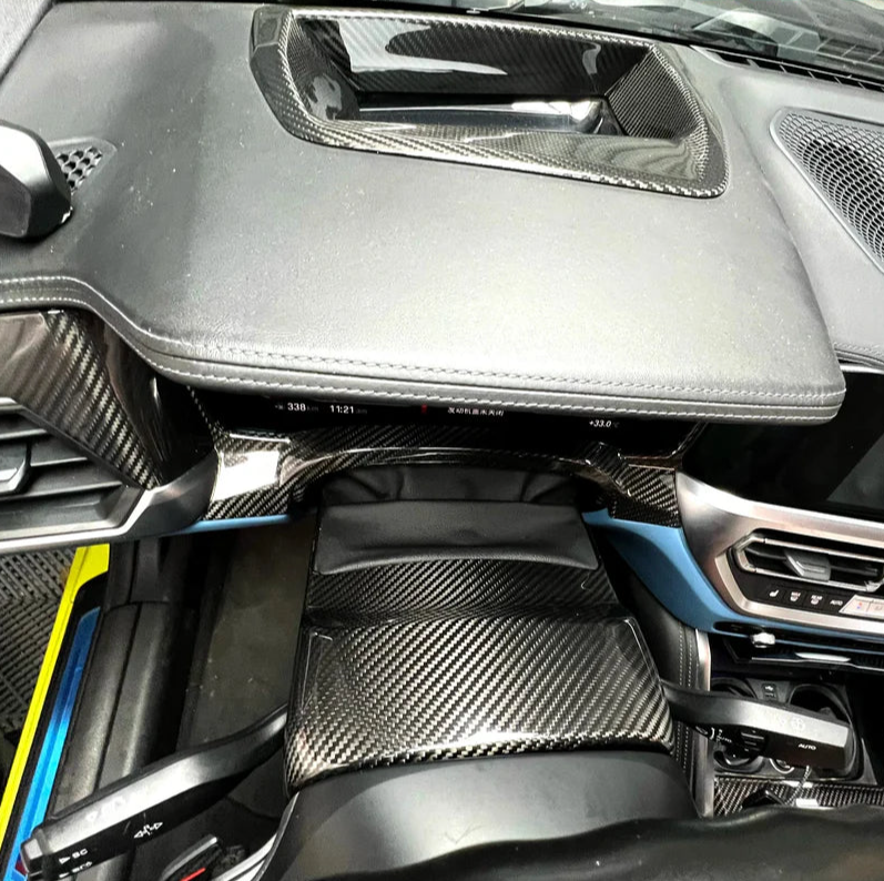 BMW G87 M2/G80 M3/G82/G83 M4 Carbon Fiber Steering Wheel Column Trim