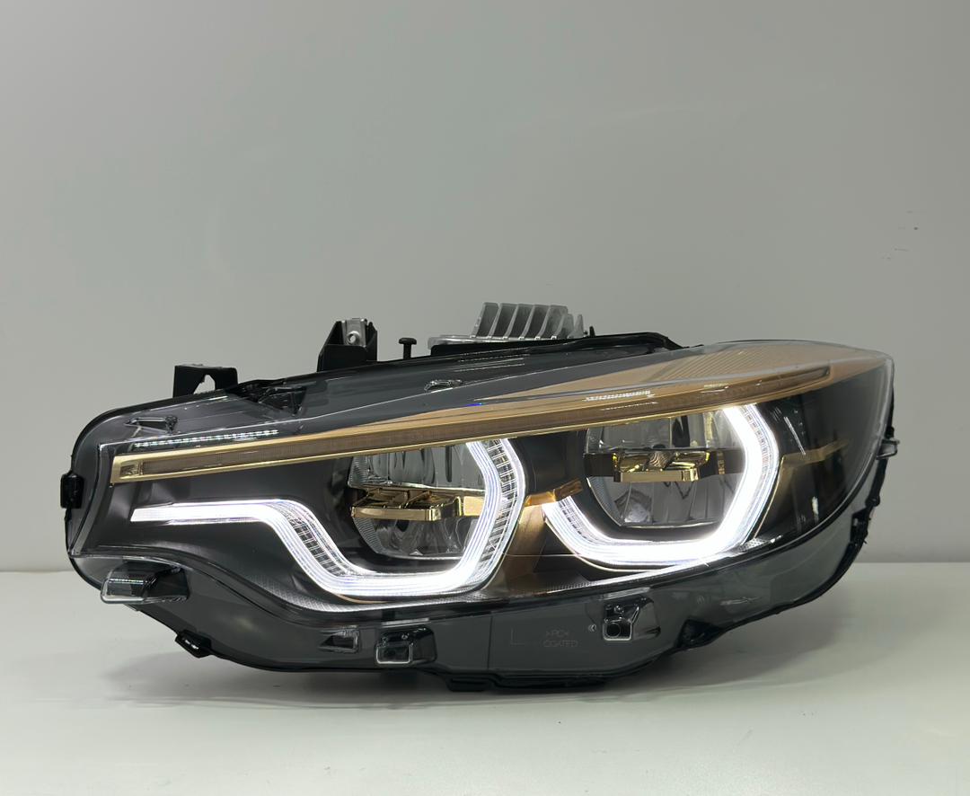 BMW F80 M3 F82/F83 M4/F3X Ikon V4 Champagne LED Switch Back Headlights DRL White/Yellow