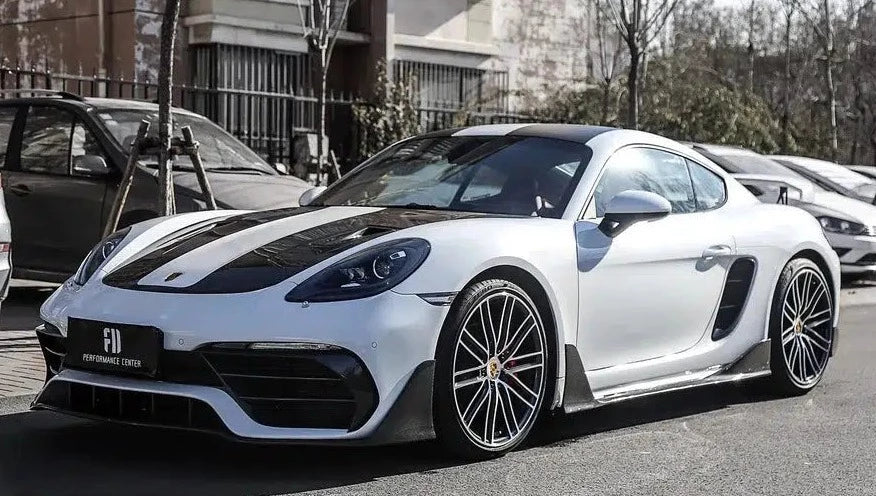 Porsche 718 Cayman/Boxster Carbon Fiber Side Skirts (2016-2023)