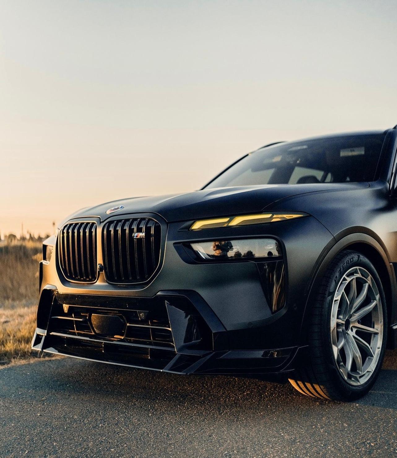 2023-2026 BMW G07 X7 ABS Gloss Black 3Pc Front Lip | Eurobahndynamics