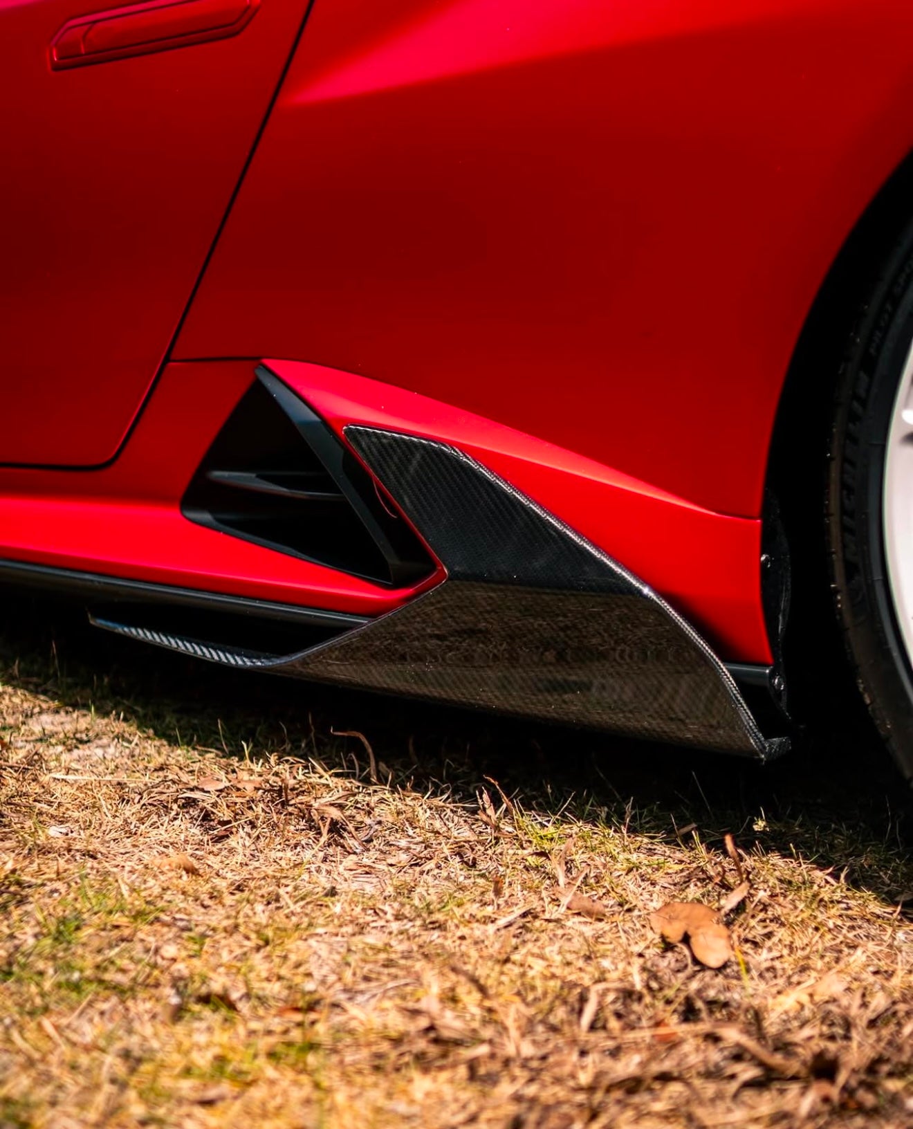 Lamborghini Huracan STO Carbon Fiber Side Skirt Rockers