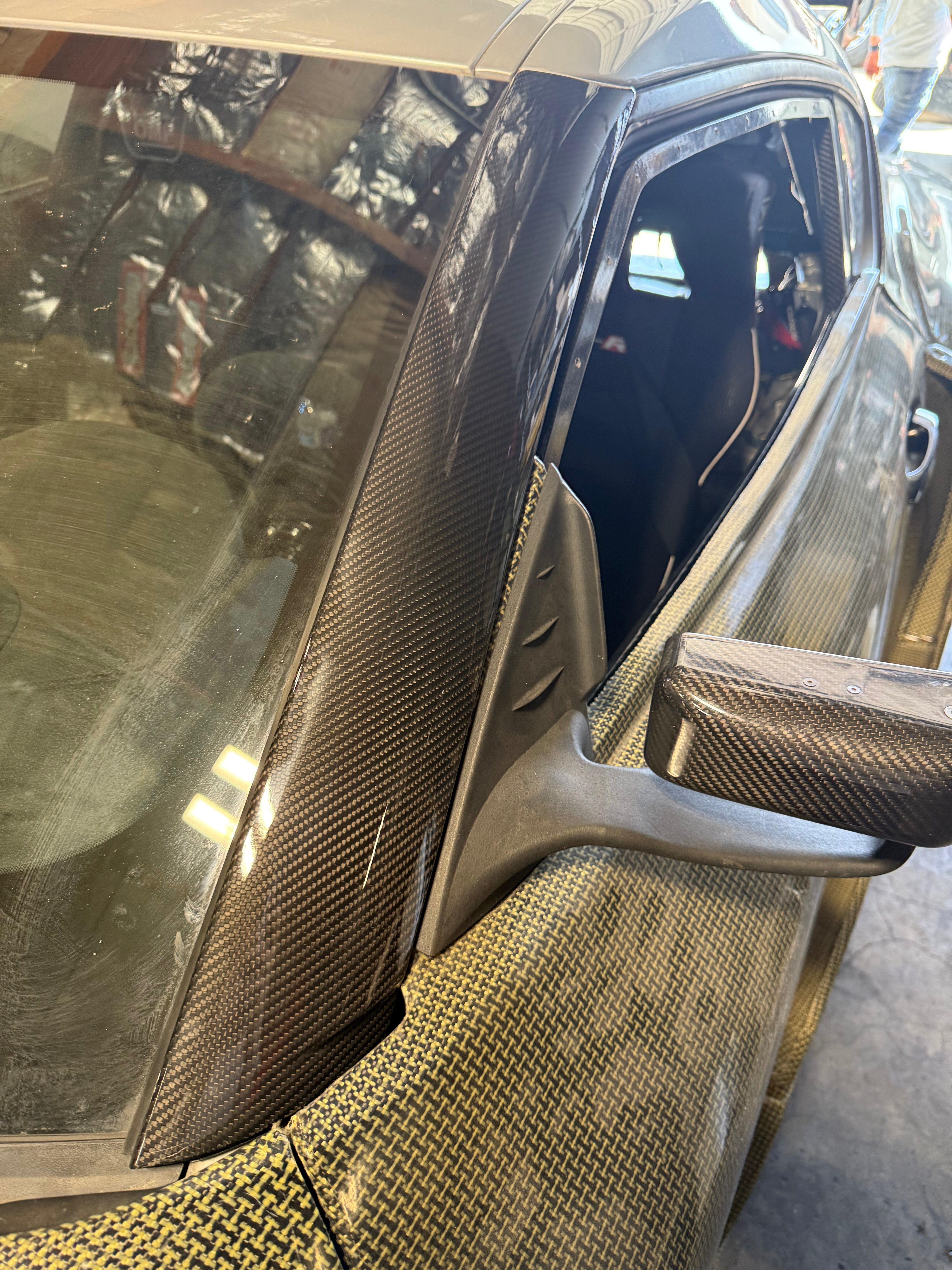 Toyota Supra Mk5 Carbon Fiber A Pillar Trim