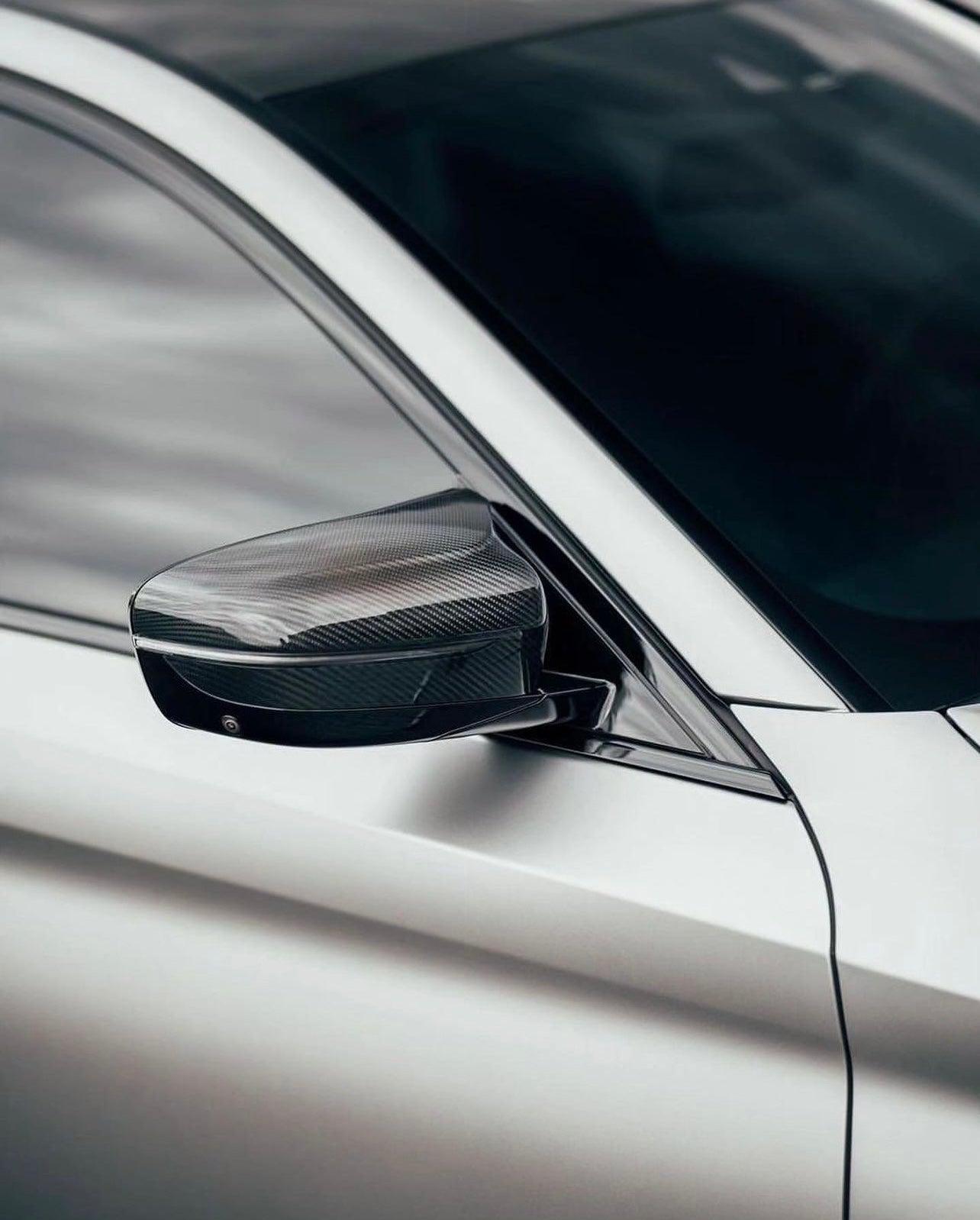 BMW F90 M5 Carbon Fiber Mirror Cap Replacements