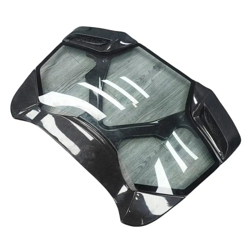 Ferrari 488 Spider Transparent Carbon Fiber Engine Bonnet