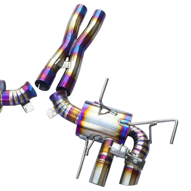 Ferrari F12 Titanium Valved Cat Back Exhaust With Muffler