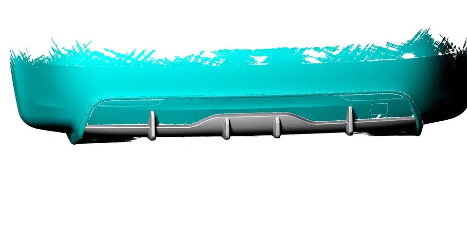 Tesla Model S Plaid Carbon Fiber Rear Diffuser Add-On