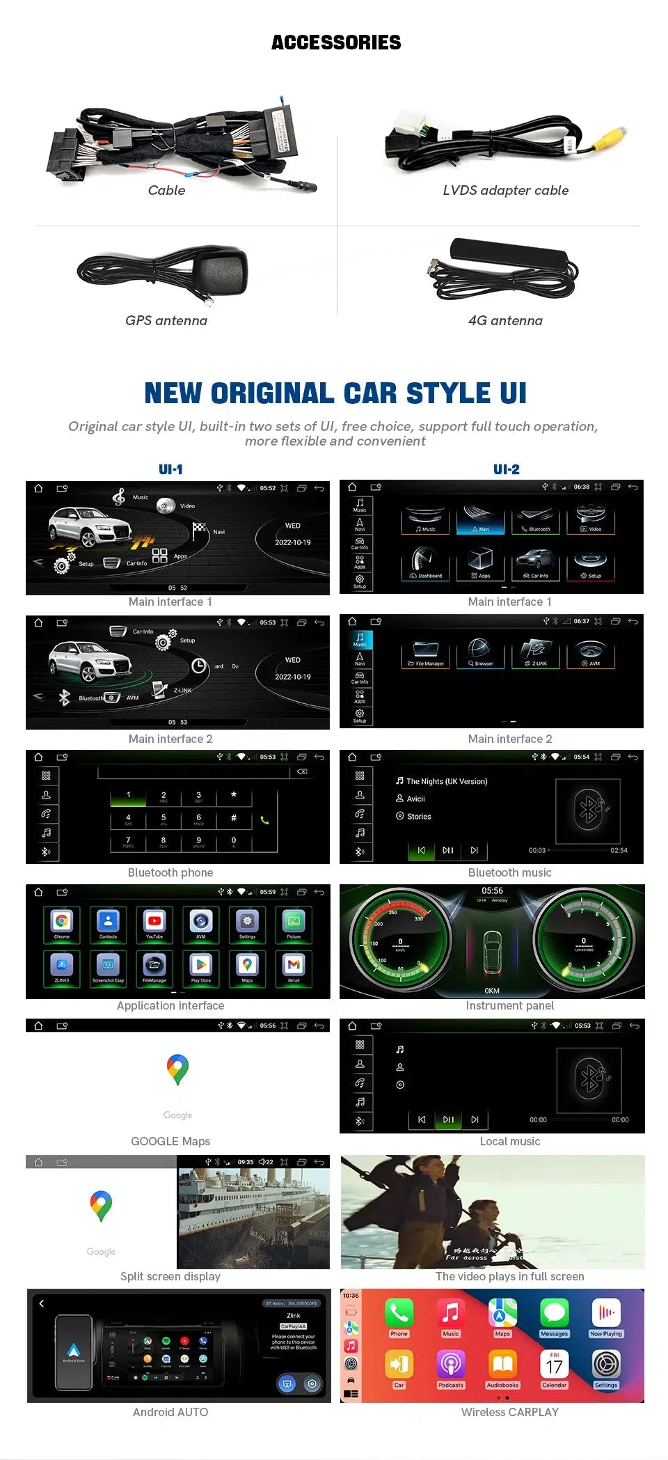 Audi Q5 2009-2017 Apple Car Play 10.25in Screen Upgrade