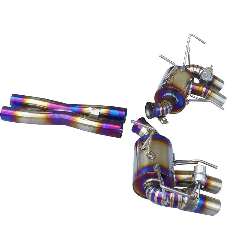 Ferrari F12 Titanium Valved Cat Back Exhaust With Muffler