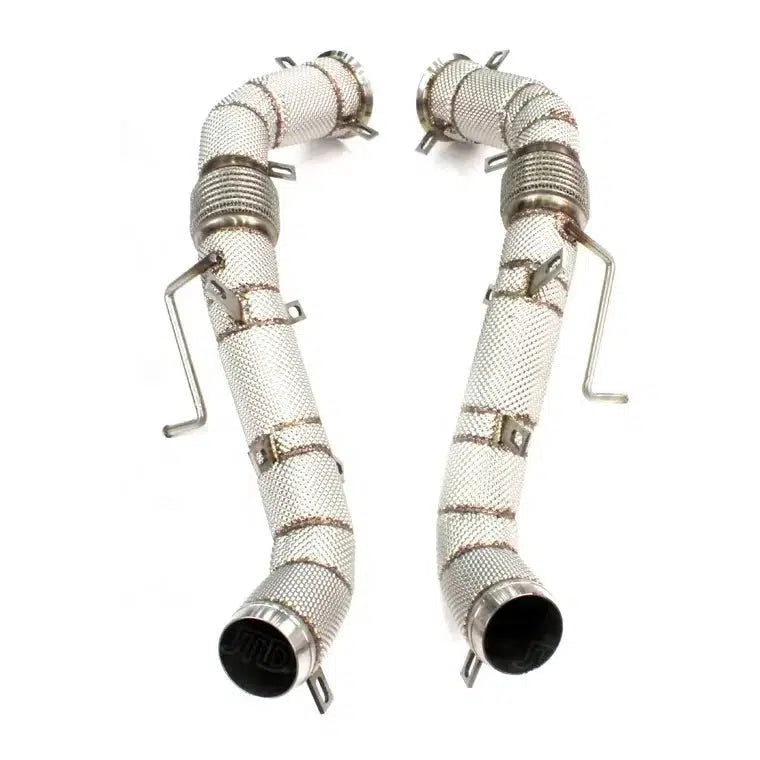 McLaren 600LT full Cat Less Downpipes With Head Shield