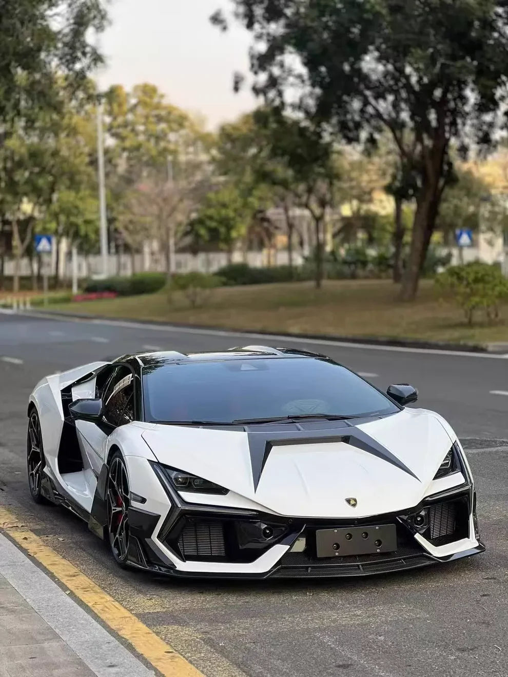 Lamborghini Revuelto - AP Carbon Fiber Front Lip