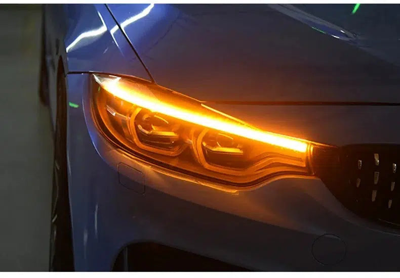 BMW F80 M3 F82/F83 M4 & F30/F32/F33/F36 4 Series Ikon V2 LED Switch Back Headlights DRL White/Yellow