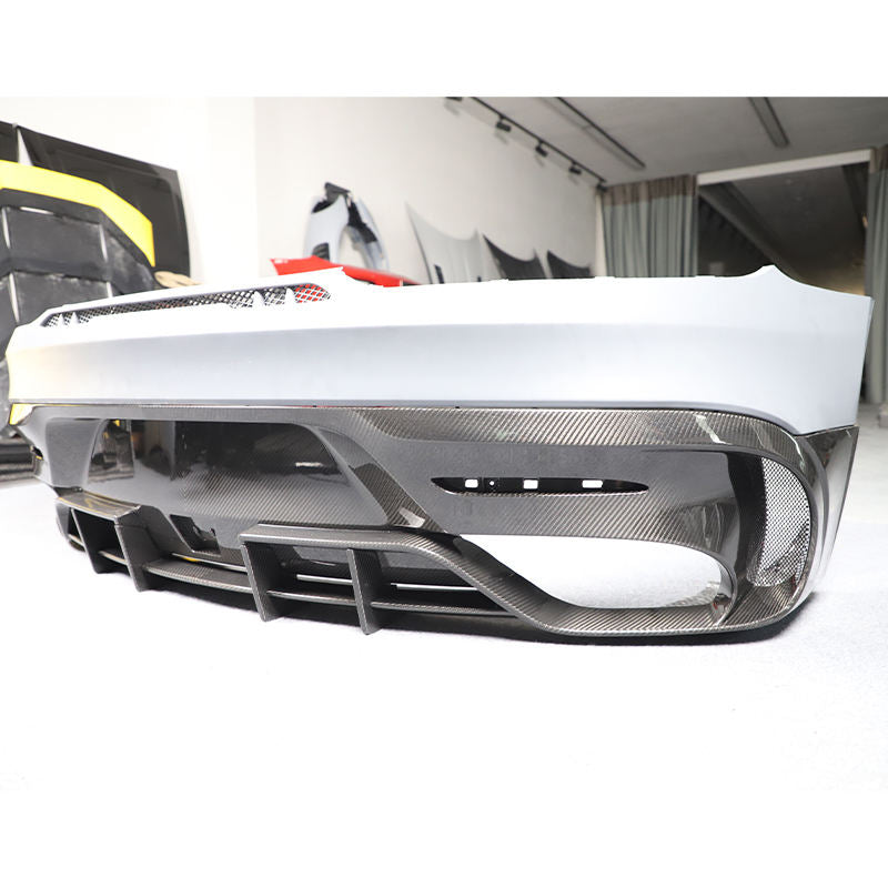 2015-2023 Mercedes AMG GT/GTS/GTCC190 R190 FRP/Carbon Fiber AD Rear Bumper