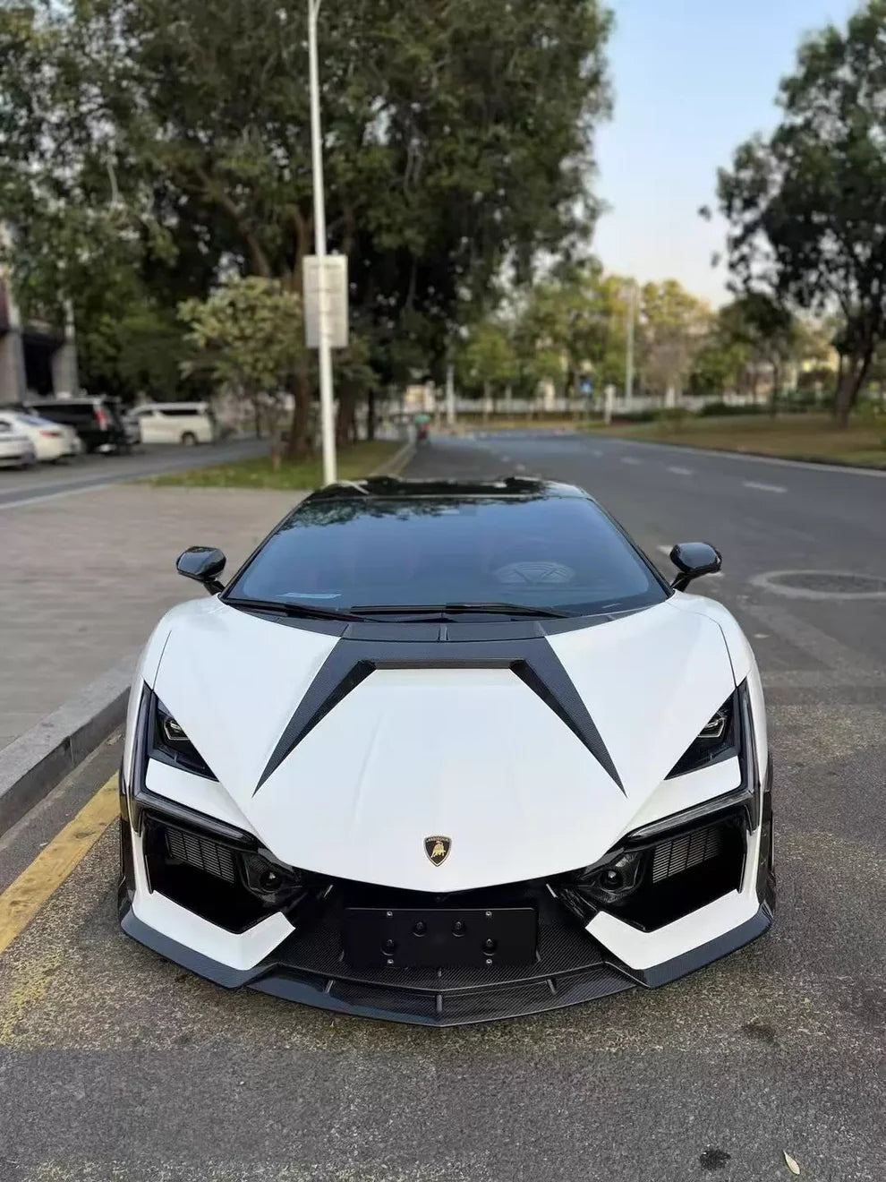 Lamborghini Revuelto - AP Carbon Fiber Front Lip