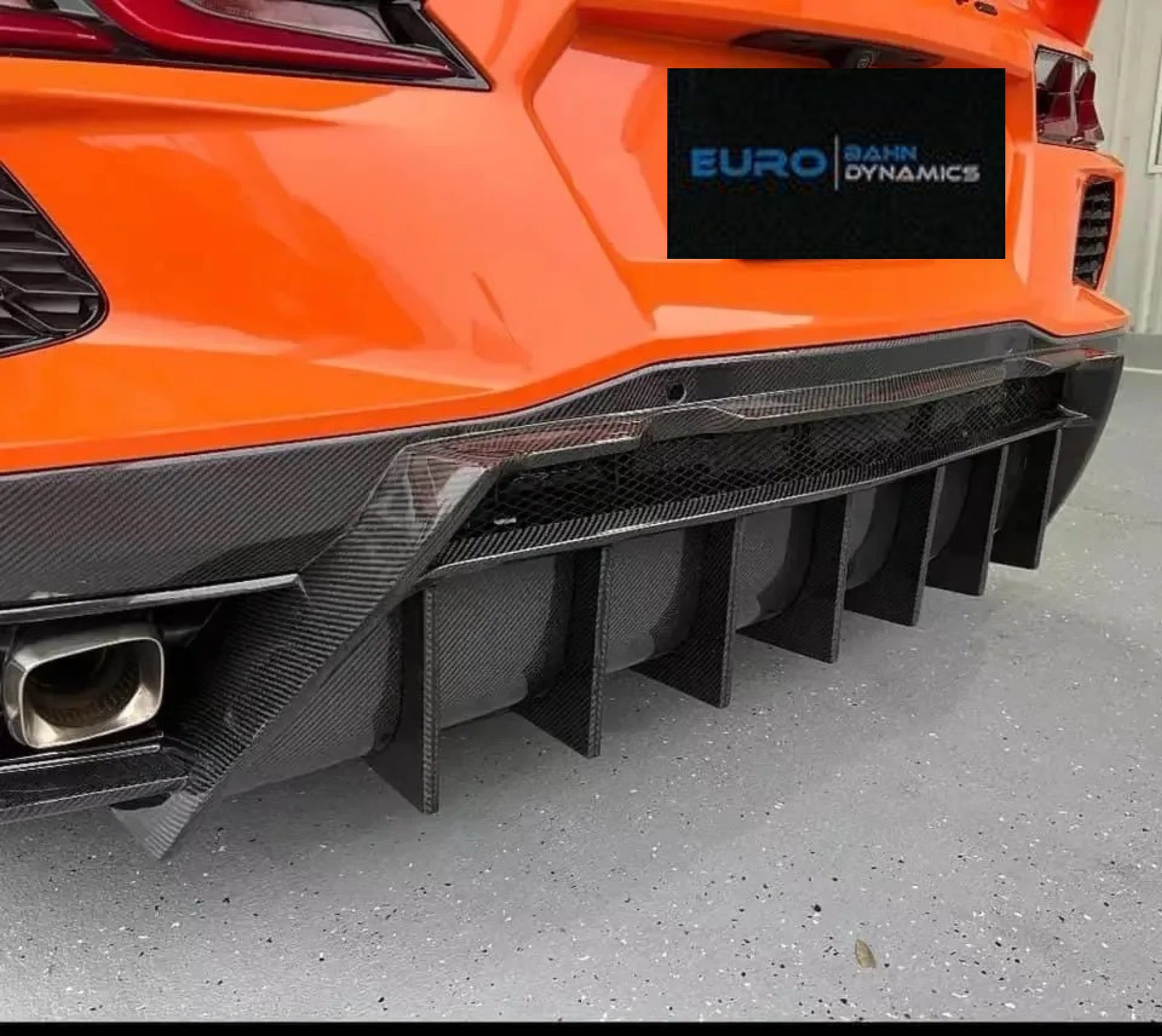 Corvette C8 Carbon Fiber Finn Diffuser