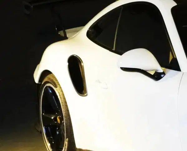 Dry Carbon Side Scoop Air Duct Vent designed for 2014-2016 Porsche 991 911 Turbo S