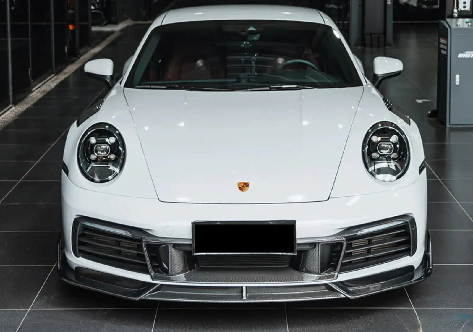 Carbon Fiber Front Middle Grille for Porsche 911 992.1 Carrera (2019-2023)