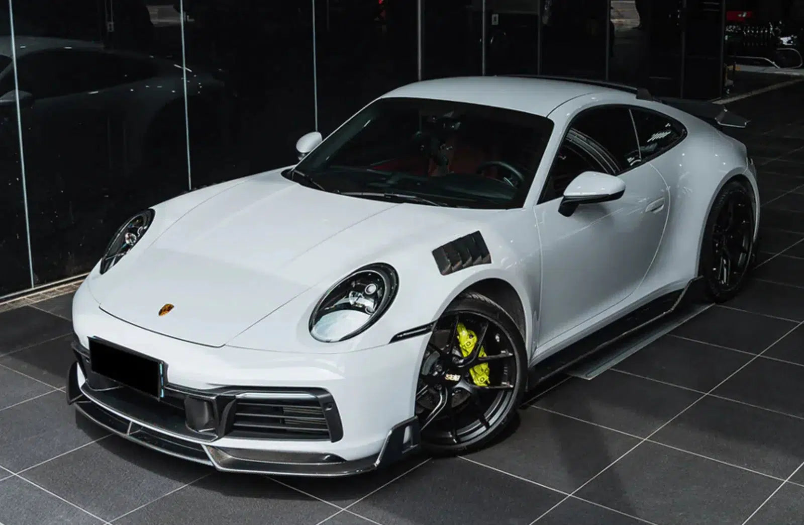 Carbon Fiber Front Middle Grille for Porsche 911 992.1 Carrera (2019-2023)