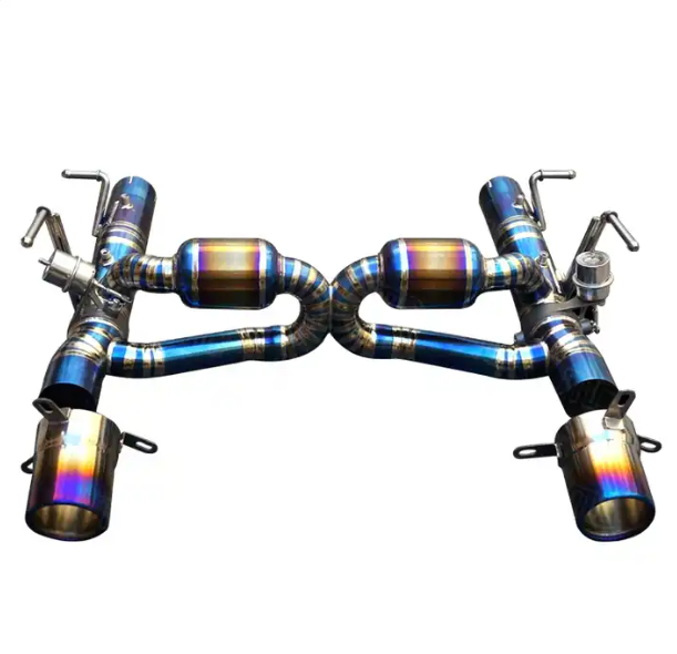 Ferrari F8 Tributo Titanium Valved Exhaust System With Muffler