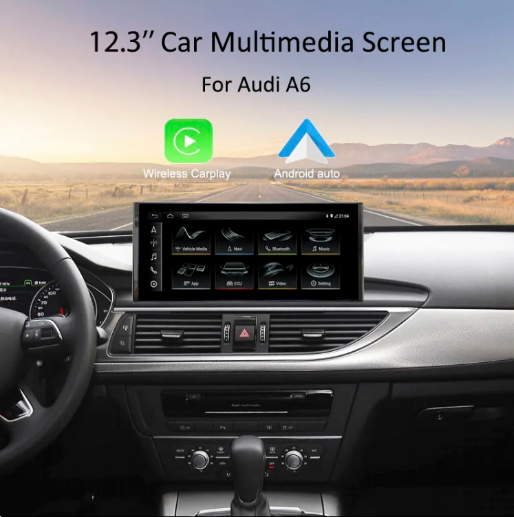 Audi A6 A6L A7 2012-2018 Wireless Apple Carplay 12.3 Screen