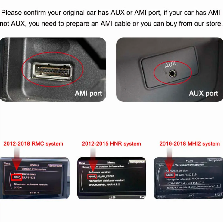 Audi A6 A6L A7 2012-2018 Wireless Apple Carplay 12.3 Screen