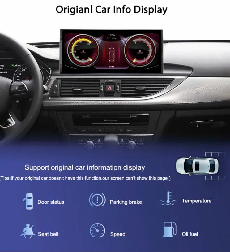 Audi A6 A6L A7 2012-2018 Wireless Apple Carplay 12.3 Screen