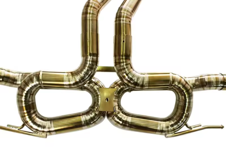Lamborghini Urus Titanium Gold Cat Back Exhaust System