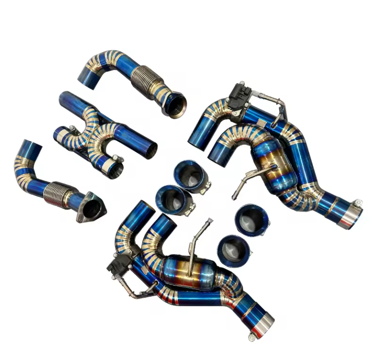 Chevrolet Corvette C8 Titanium Valved X Pipe Exhaust System With Muffler & Exhaust Tips