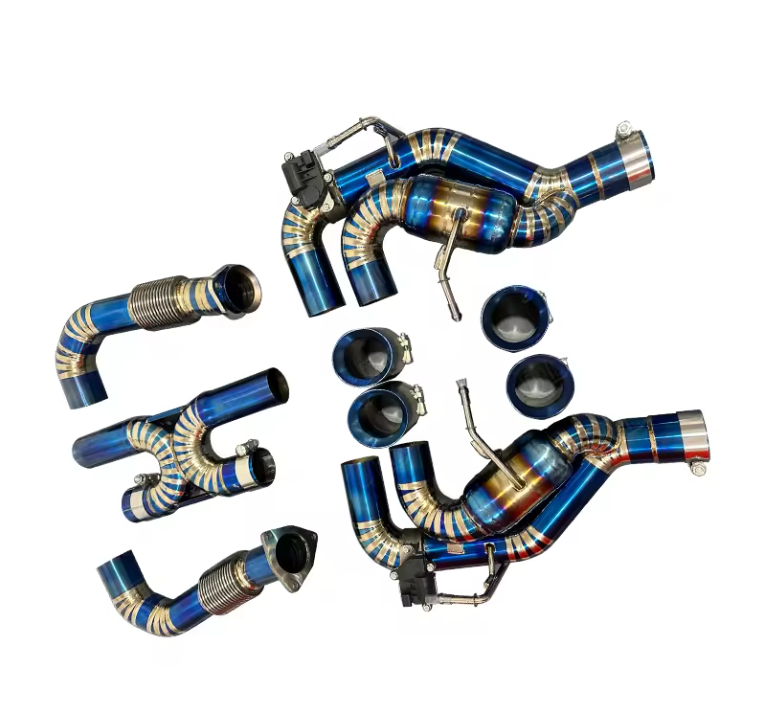 Chevrolet Corvette C8 Titanium Valved X Pipe Exhaust System With Muffler & Exhaust Tips