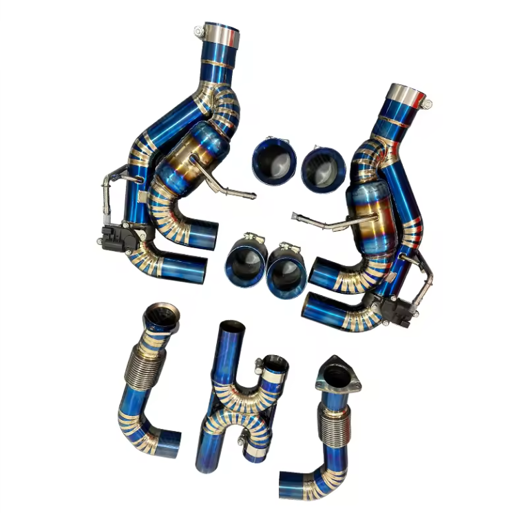 Chevrolet Corvette C8 Titanium Valved X Pipe Exhaust System With Muffler & Exhaust Tips