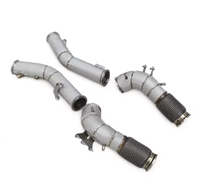 Maserati MC20 Catless Downpipe & Secondary Pipes With Heat Shield