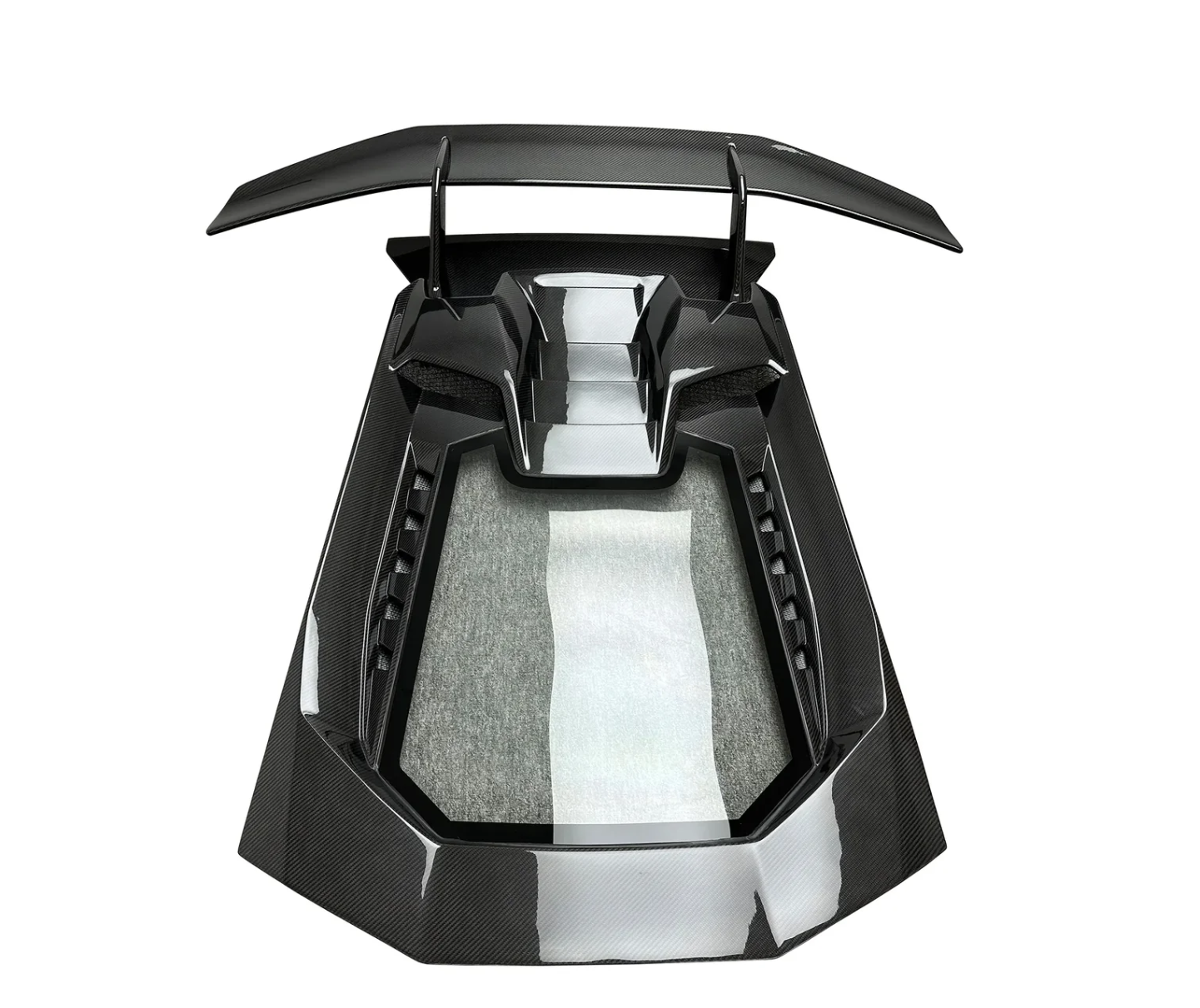 Lamborghini Huracan LP-580/LP-610 Carbon Fiber Performante Style Rear Engine Cover & Wing