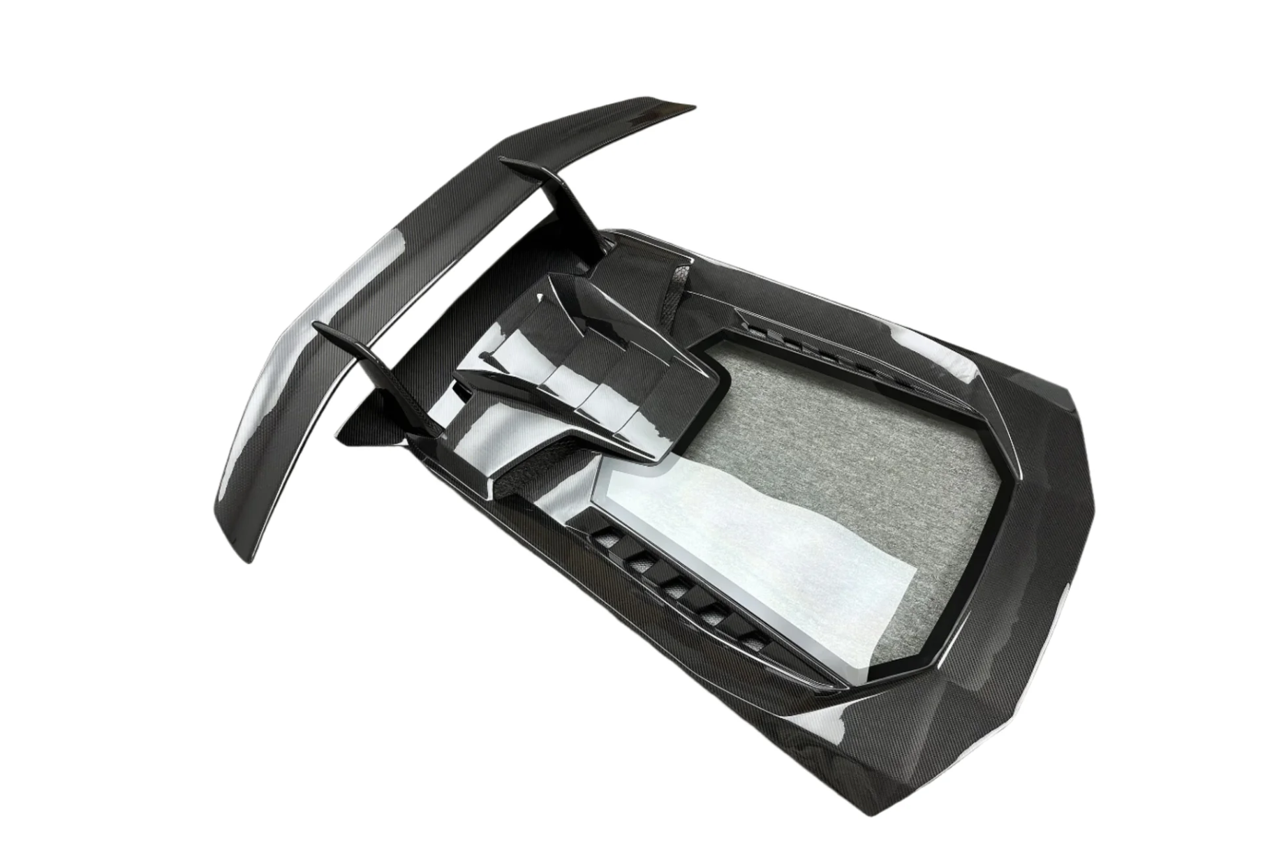 Lamborghini Huracan LP-580/LP-610 Carbon Fiber Performante Style Rear Engine Cover & Wing