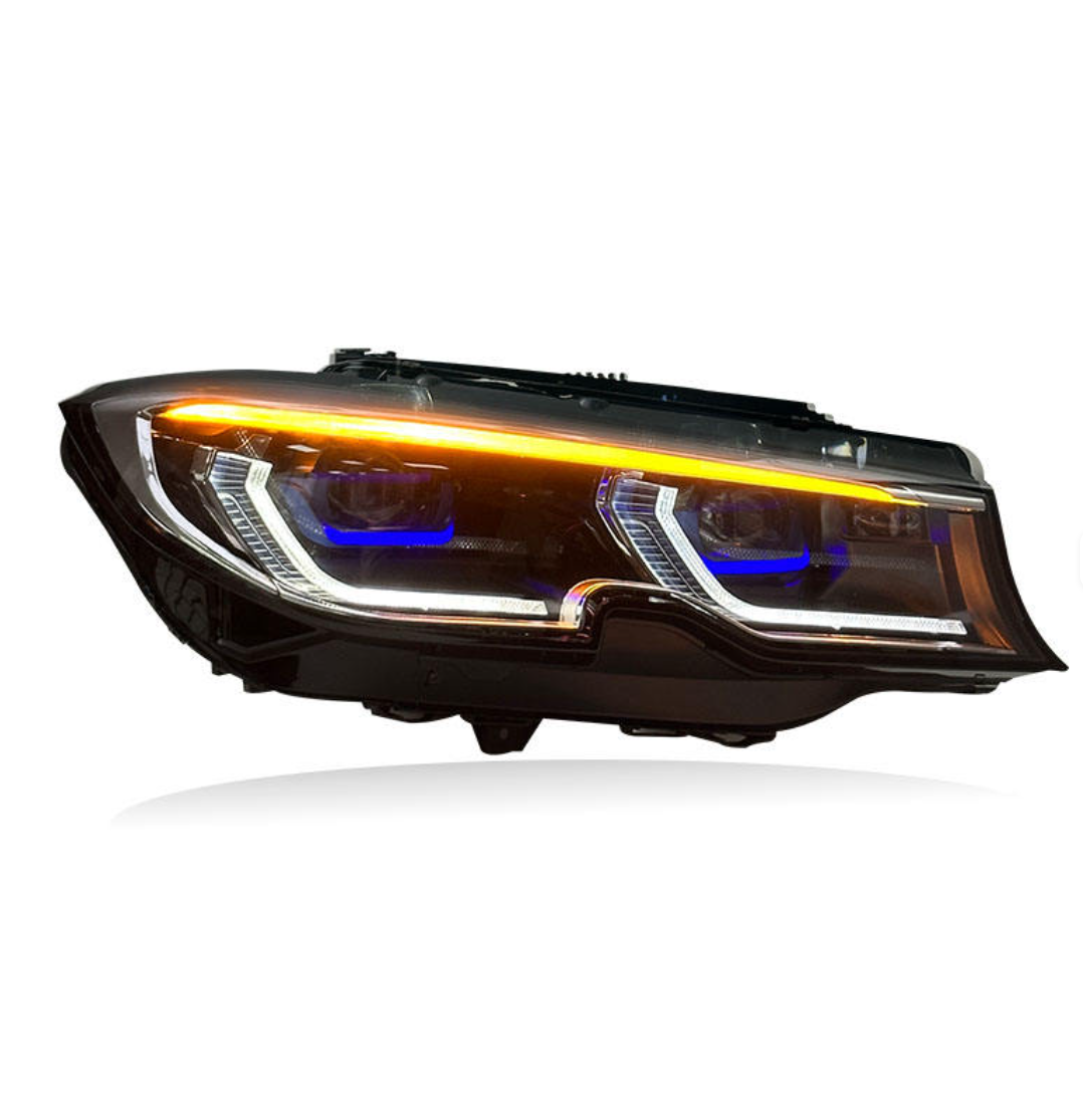BMW G20 3 Series Laser Face Lift Headlights Plug & Play Yellow/White DRL Switch Back