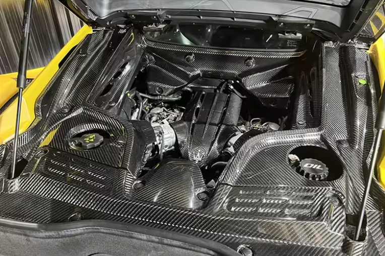 Maserati MC20 Complete Carbon Fiber Engine Bay Kit