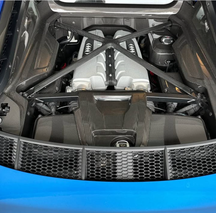 Audi R8 Gen 2 Carbon Fiber Engine Bay Cover Replacements