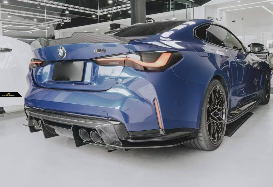 2021-2026 BMW G80/G81 M3/G82/G83 M4 Carbon Fiber AP 3PC Rear Diffuser